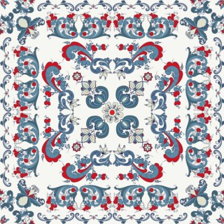 Rosemaling tile