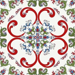 Rosemaling tile