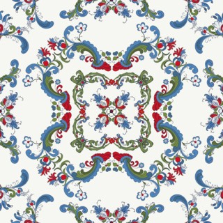 Rosemaling tile
