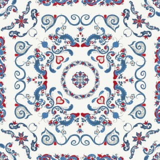 Rosemaling tile