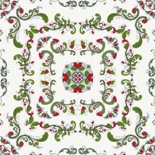 Rosemaling tile