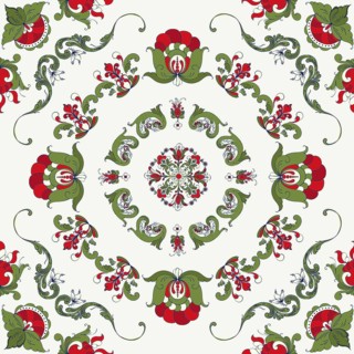 Rosemaling tile