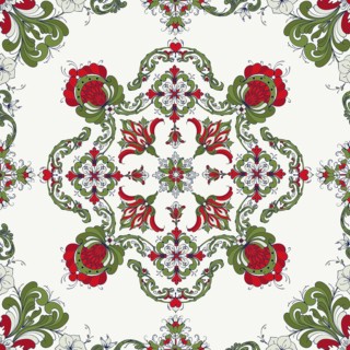 Rosemaling tile