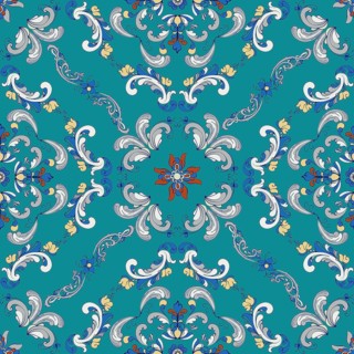 Rosemaling tile