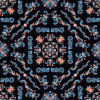 Rosemaling tile