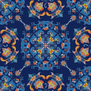 Rosemaling tile