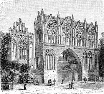 Treptower Gate at Neubrandenburg in 1870