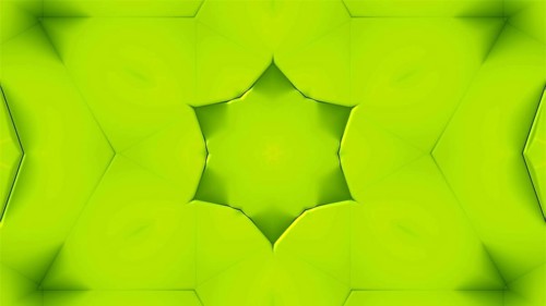 Many symmetrical kaleidoscopes as flowers