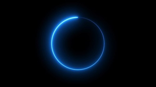 Modern glowing preloader and progress loading circle bar