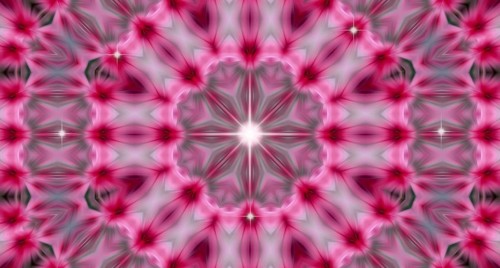 Beautiful pink kaleidoscope
