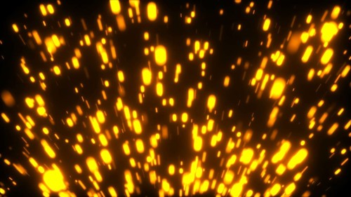 Rising many bright embers