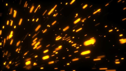 Rising many bright embers