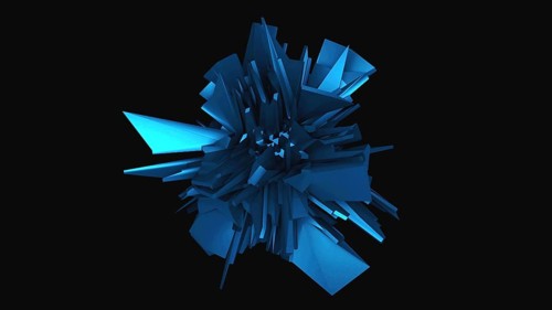 3d rendering fractal object in space