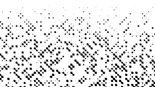 Many rows on blurred dots