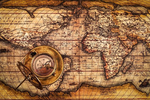 Travel geography navigation concept background