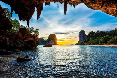 Tropical holidays beach vacation in Thailand tourism concept