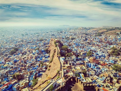 Vintage retro effect filtered hipster style image of Jodhpur