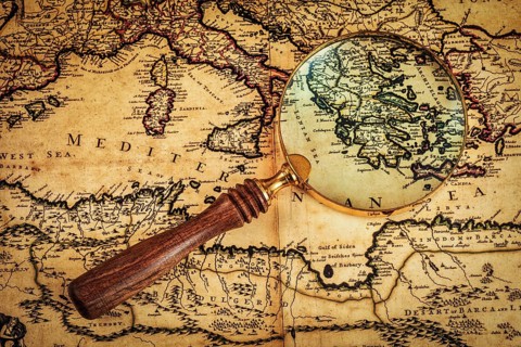 Travel geography navigation concept background
