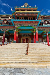 Buddhist monastery in Kaza. Spiti Valley