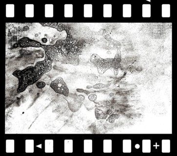 Grunge film frame cut