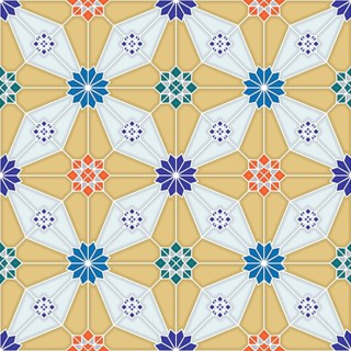 Islamic geometric seamless vector pattern