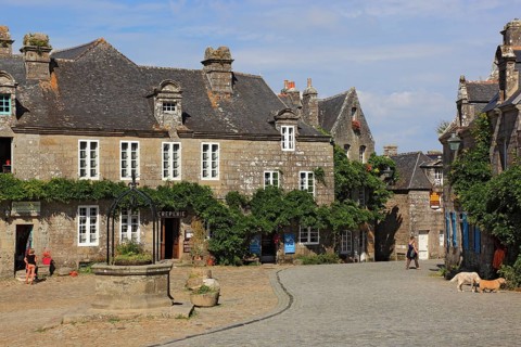 Houses in the medieval village of Locronan