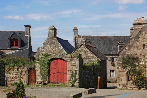 Houses in the medieval village of Locronan