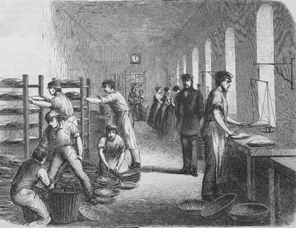 People working in a bakery
