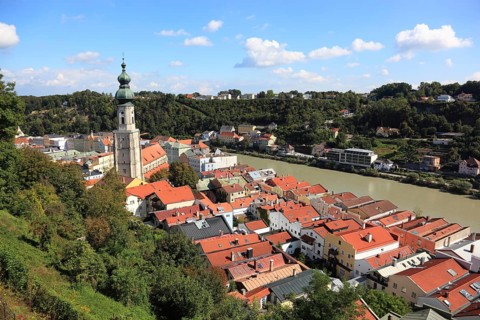 Old town and Salzach river