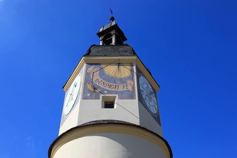 Clock tower in the sixth castle courtyard from the 16th century