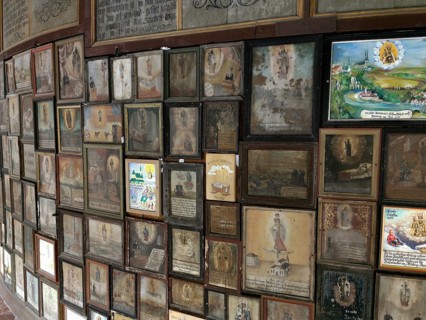 Votive tablets in the circuit around the Chapel of Grace in Altoetting