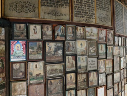 Votive tablets in the circuit around the Chapel of Grace in Altoetting