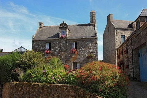 Houses in the medieval village of Locronan