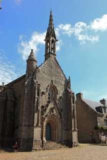 In the medieval village of Locronan