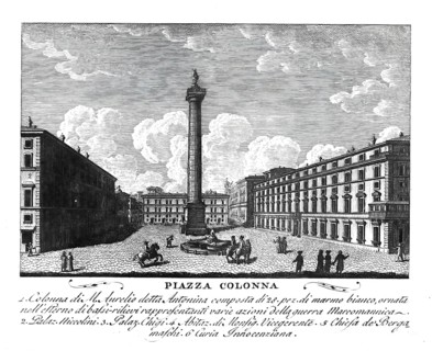Piazza Colonna is a square in the centre of Rome