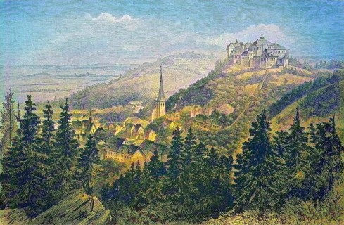 Castle and town of Blankenburg im Harz