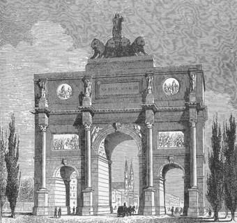 The Siegestor gate in Munich
