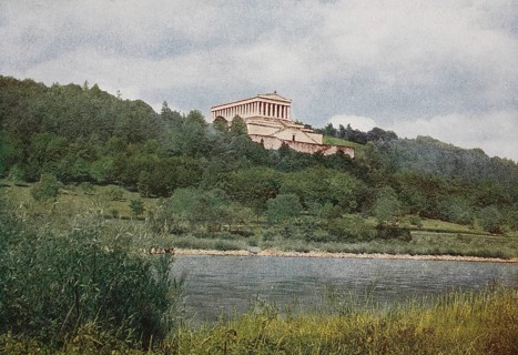Historic photograph of the Walhalla on the Danube