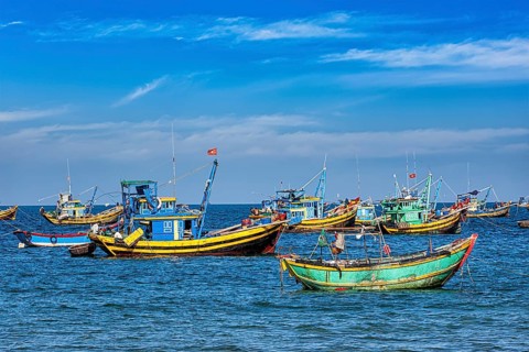 Fishing boats in Mui Ne