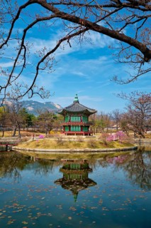 Hyangwonjeong Pavilion in Gyeongbokgung Palace