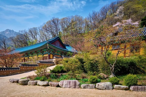 Sinheungsa Buddhist temple in Seoraksan National Park