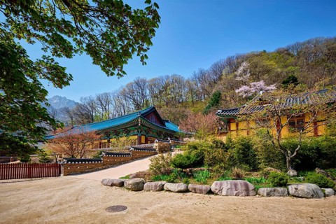 Sinheungsa Buddhist temple in Seoraksan National Park