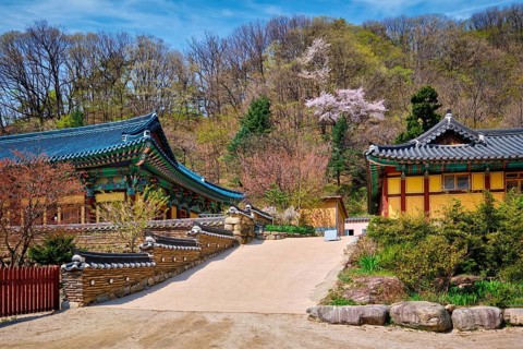 Sinheungsa Buddhist temple in Seoraksan National Park