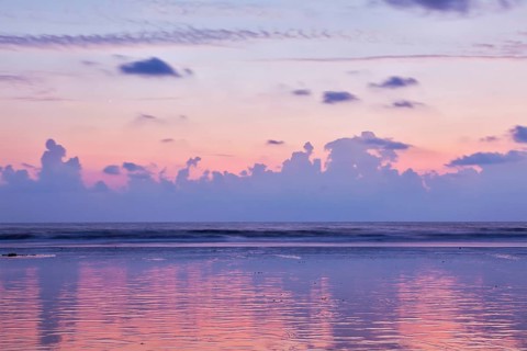 Sunset on Baga beach. Goa India