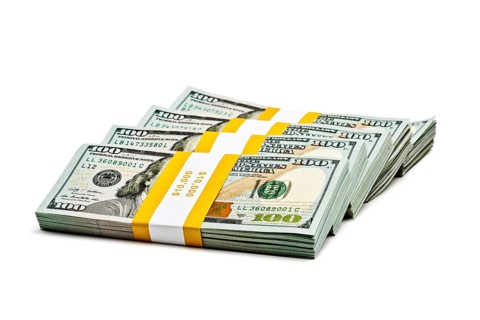 Creative business finance making money concept