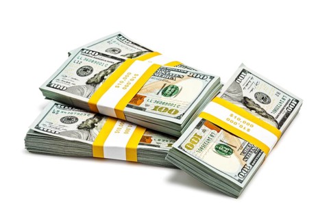 Creative business finance making money concept