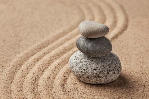 Japanese Zen stone garden