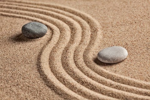 Japanese Zen stone garden