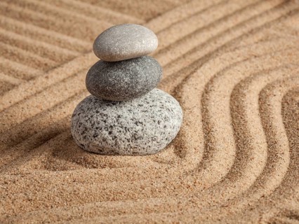 Japanese Zen stone garden