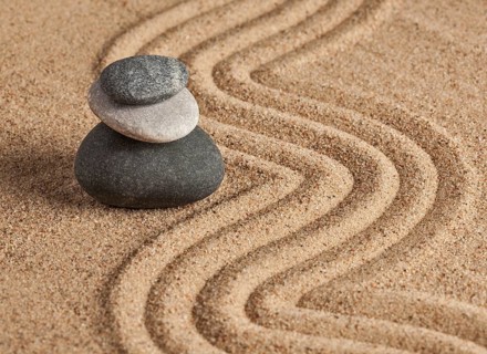 Japanese Zen stone garden